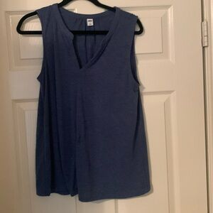 Blue cotton tank
